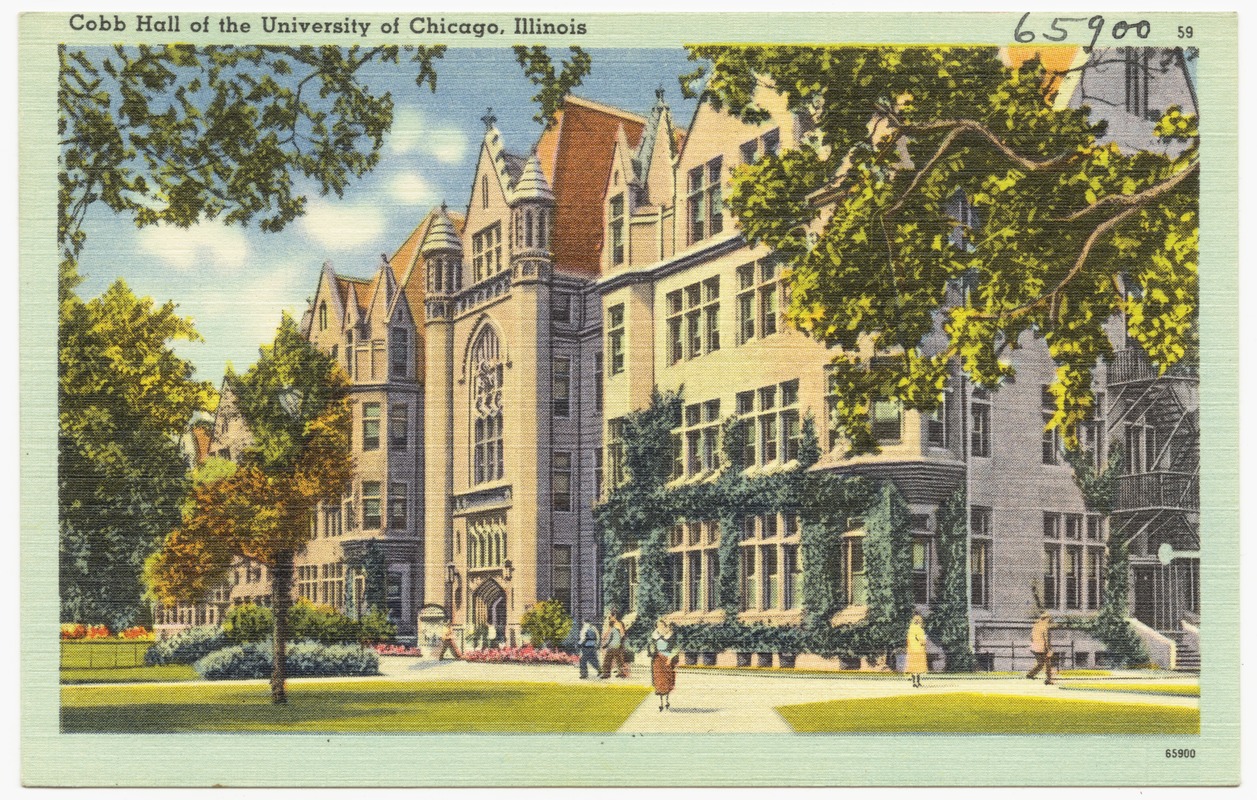 Cobb Hall of the University of Chicago, Illinois