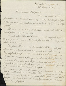 Bartolomeo Vanzetti autographed letter signed to Luigia Vanzetti, Charlestown, 26 November 1922