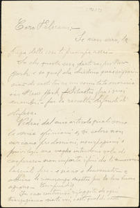 Bartolomeo Vanzetti autographed letter signed to [Aldino] Felicani, [Charlestown, 1923]
