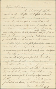 Bartolomeo Vanzetti autographed letter signed to Aldino Felicani, [Charlestown], 1923?