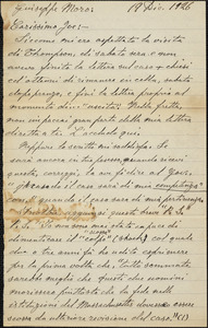 Bartolomeo Vanzetti autographed letter signed to Joseph Moro, [Charlestown], 19 December 1926