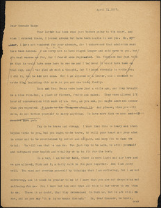 Bartolomeo Vanzetti typed letter (copy) to Mary Donovan, [Dedham], 11 April 1927