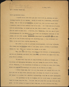 Luigia Vanzetti typed letter (copy) to Jessica Henderson, [Villafalletto, Italy], 4 June 1927