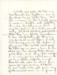 Untitled essay for English IV by Sarah (Sallie) M. Field, Abbot Academy, class of 1904