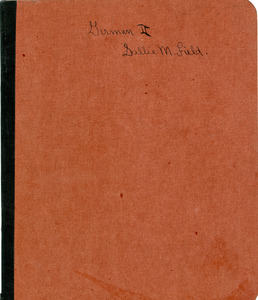 German 2 notebook of Sarah (Sallie) M. Field, Abbot Academy, class of 1904