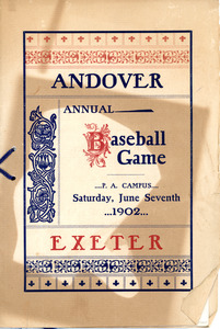 Annual Andover vs Exeter baseball game 1902, Sarah (Sallie) M. Field, Abbot Academy, class of 1904