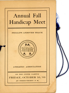 Annual fall handicap meet, Sarah (Sallie) M. Field, Abbot Academy, class of 1904