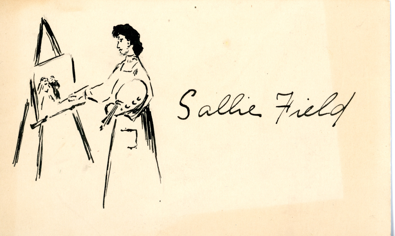 Name tag for Sallie Field, Sarah (Sallie) M. Field, Abbot Academy, class of 1904