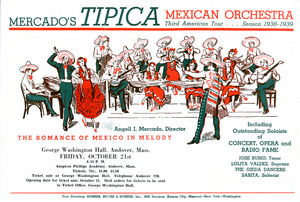 Program for Mexican orchestra, Sarah (Sallie) M. Field, Abbot Academy, class of 1904