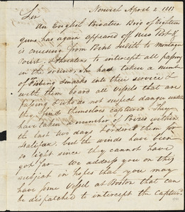 Citizens of Norwich, Connecticut to John Rodgers, April 2, 1813