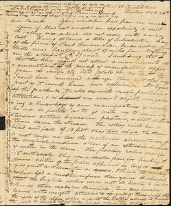Amos A. Evans to his parents, October 20, 1812