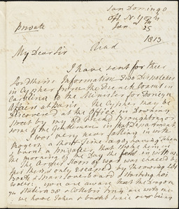 Sir John Borlase Warren to John Wilson Croker, January 25, 1813
