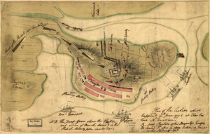 Plan of the action which happen'd 17th. June 1775, at Charles Town, N. America