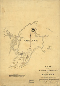 A plan of the harbour and peninsula of Cape Ann in North America