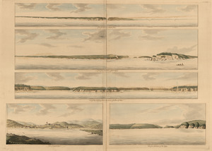 View of the entrance into Annapolis Bason ; View of the north entrance of Grand Passage ; View of Eden and Gascoyne Rivers ... ; View of Annapolis Royal ; View of the north entrance of Petit Passage