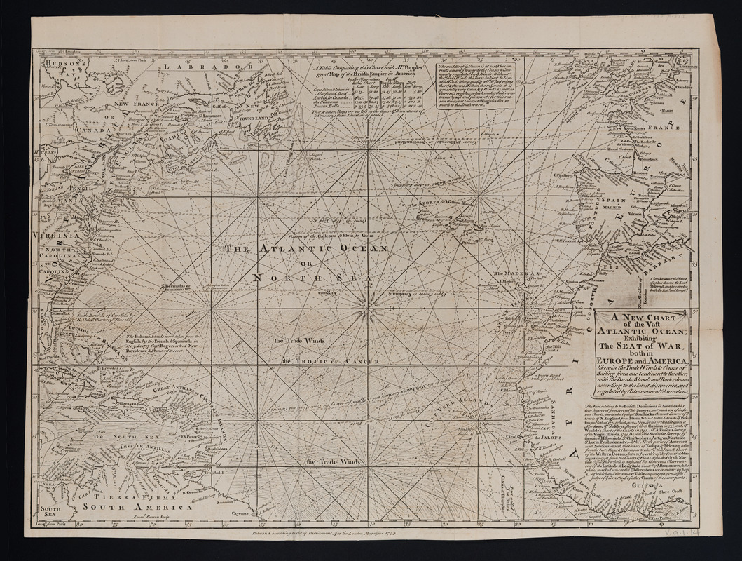 A new chart of the vast Atlantic Ocean