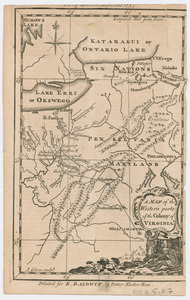 Map of the western parts of the colony of Virginia