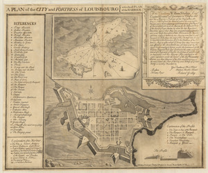 Plan of the city and fortress of Louisbourg