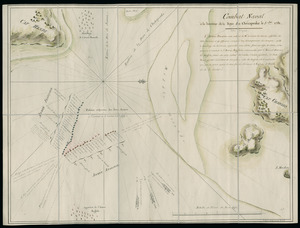 Combat naval à la hauteur de la Baye de Chézapeake [sic] le 5 7bre. 1781