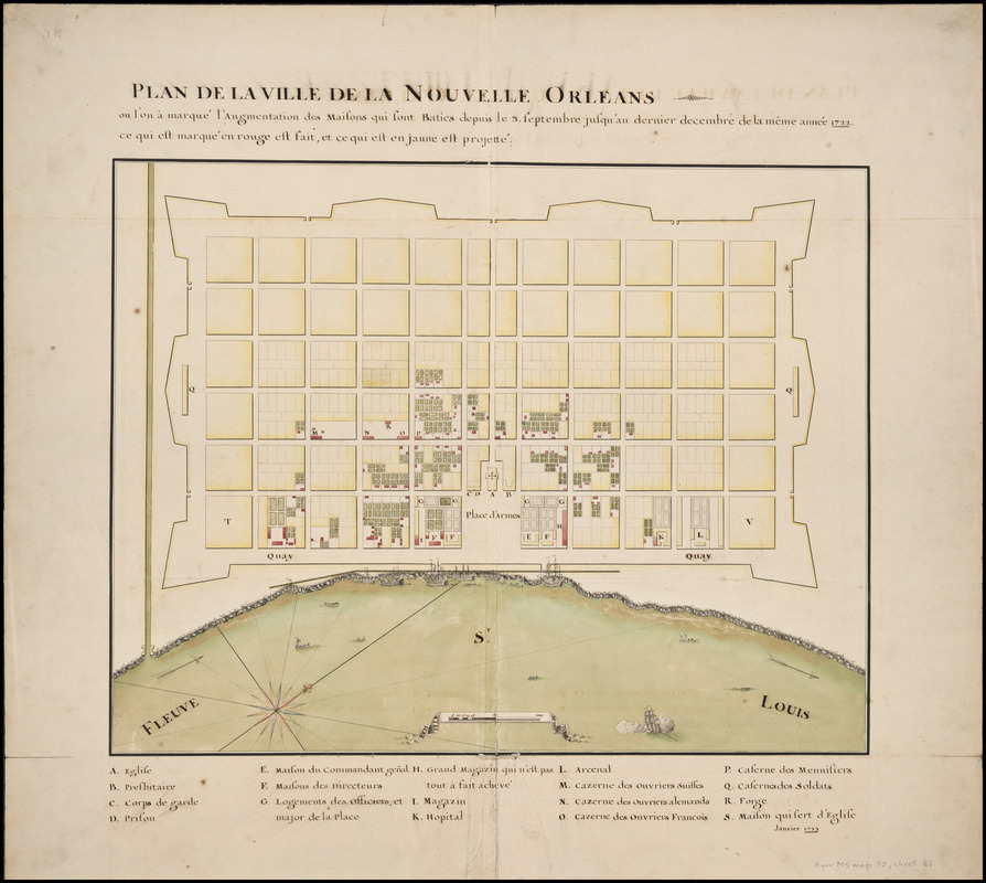 Plan de la ville de la Nouvelle Orleans