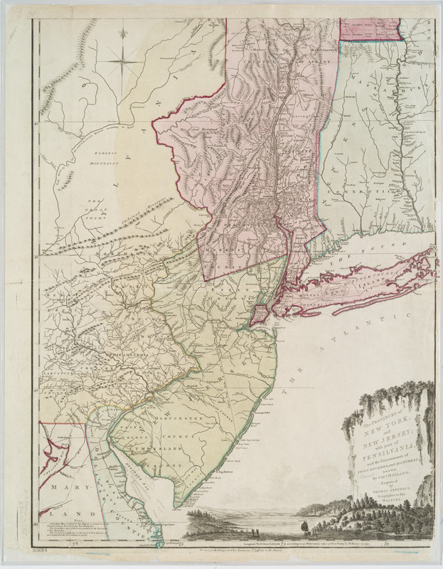 The provinces of New York, and New Jersey; with part of Pensilvania, and the governments of Trois Rivières, and Montreal