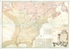 A map of the British colonies in North America