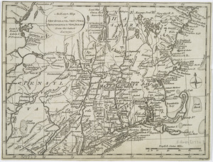 An exact map of New England, New York, Pensylvania & New Jersey, from the latest surveys