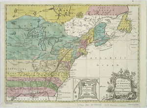 A Map of the British and French settlements in North America