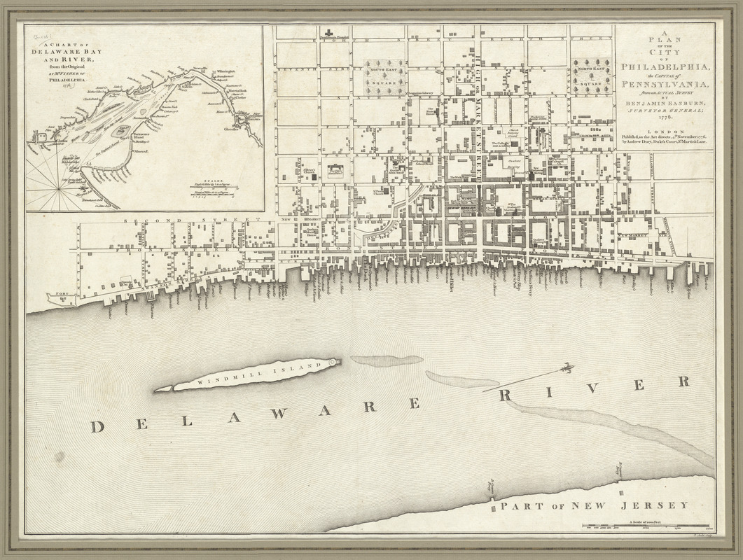 A plan of the city of Philadelphia, the capital of Pennsylvania, from an actual survey