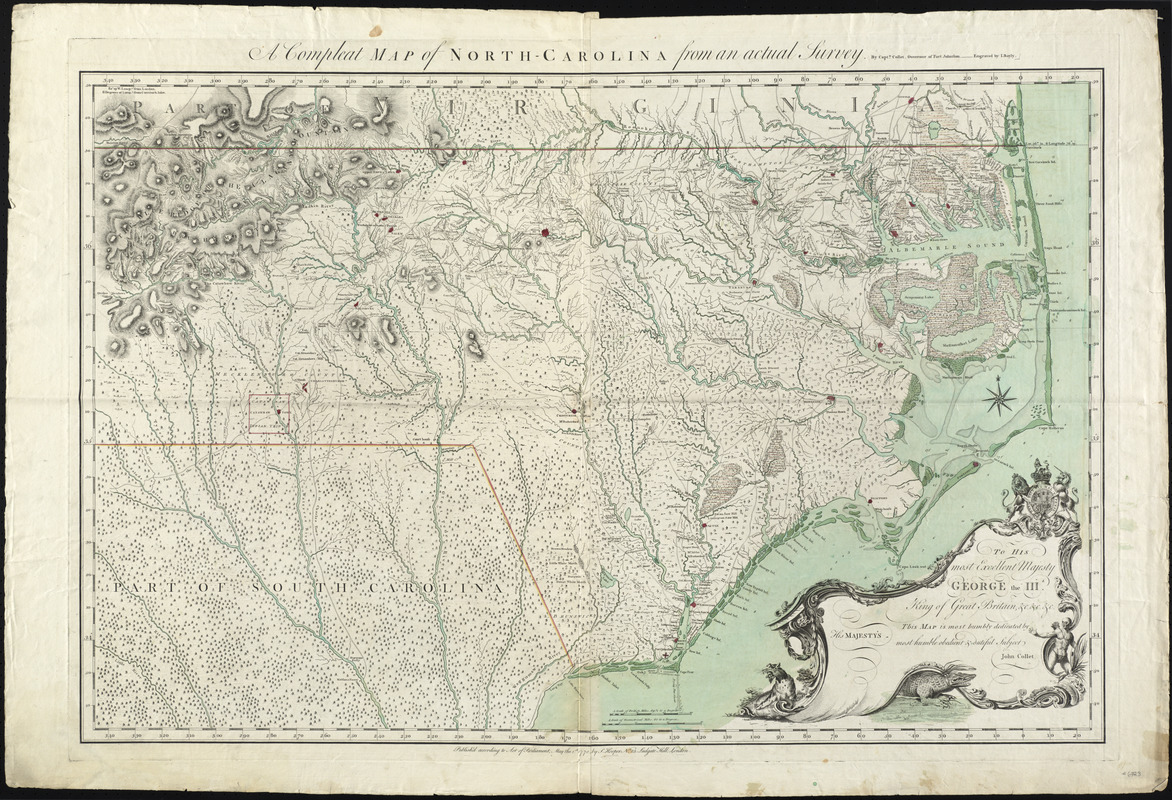 A compleat map of North-Carolina from an actual survey