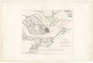 Plan of the siege of Charlestown in South Carolina