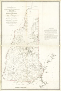 A topographical map of the Province of New Hampshire