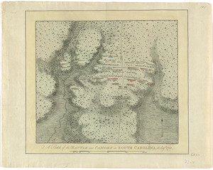 A sketch of the battle near Camden in South Carolina, 16 Augst. 1780
