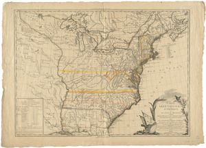 Carte des Etats-Unis d'Amérique, et du cours du Mississippi