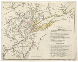 Position der Koenigl;Grosbrittanischen und derer vereinigten provinzial armée in New York und dem Jerseys in Nord America im jahr 1780
