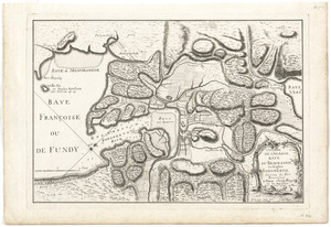 L'isthme de l'Acadie, Baye du Beaubassin, en Anglois Shegnekto, environs du Fort Beausejour