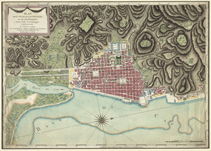 Plan de la ville du Cap Francois et de ses environs dans l'Isle St. Domingue