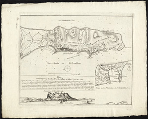 Plan der belagerung der stadt Gibraltar im jahr 1779, 1780, 1781