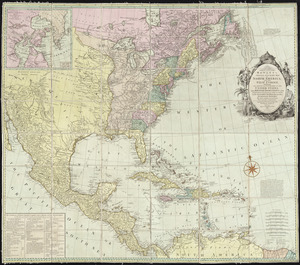 Bowles's new and accurate map of North America and the West Indies