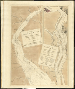 A chart of Delawar River from Bombay Hook to Ridley Creek, with soundings &c taken by Lt. Knight of the Navy