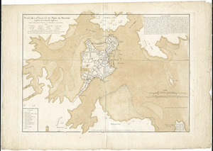 Plan de la ville et du port de Boston