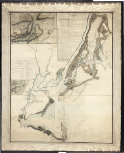 A plan of New York Island, and part of Long Island, with the circumjacent country, as far as Dobbs's Ferry to the north, and White Plains to the east, including the rivers, islands, roads, &ca