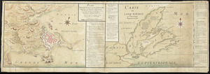Plan de la ville de Louisbourg avec les ouvrages d'attaque des Anglais pour sa reddition, ainsi que ceux des assiegés pr. la deffense de la place, cette presente année 1758