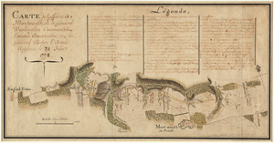 Carte de l'affaire de Montmouth, ou le Général Washington commandon l'armée Americaine, et le Général Clinton l'armée Angloise le 28 Juin 1778