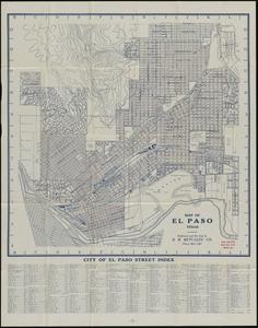 Map of El Paso, Texas