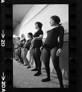 Housewives' belly-dancing class, Roslindale