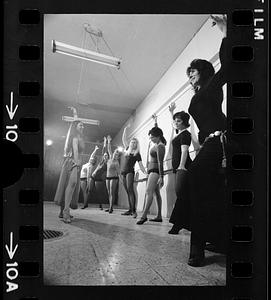 Housewives' belly-dancing class, Roslindale