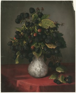 Blackberries in a vase