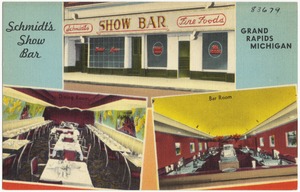 Schmidt's Show Bar, Grand Rapids, Michigan, dining room, bar room