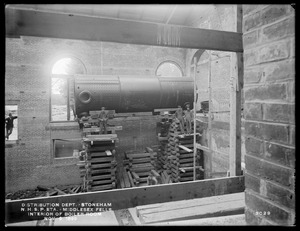 Distribution Department, Northern High Service Spot Pond Pumping Station, interior of boiler room, from the east, Stoneham, Mass., Nov. 9, 1899